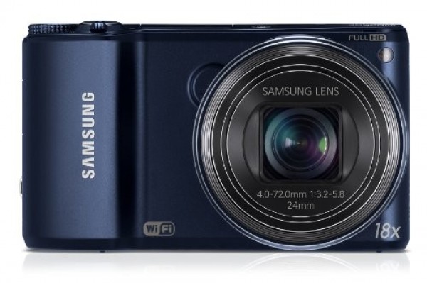 FOTOCAMERA DIGITALE SAMSUNG WB252F COMPATTA 14.2 MP DISPLAY 3" ZOOM OTTICO 18 X FLASH A SCOMPARSA BLU