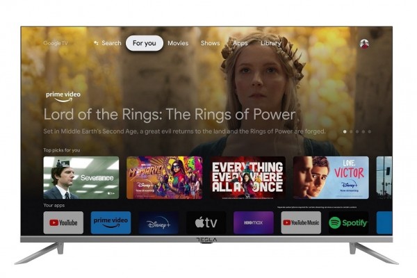 TV 32" TESLA 32S635SHS SERIE 6 HD GOOGLE TV SMART WIFI HDMI USB SILVER