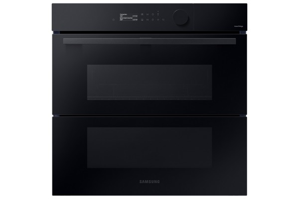 FORNO SAMSUNG DUAL COOK FLEX SERIE 5 NV7B5775XDK / NV7B5770WBK INCASSO DOPPIA PORTA 60 CM 76 L GRILL PIROLITICO VAPORE WIFI NERO CLASSE A+