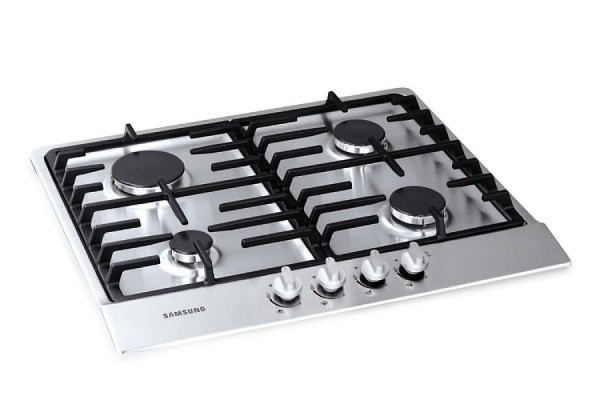 PIANO COTTURA SAMSUNG GN642FFXD A GAS 60 CM 4 FUOCHI GHISA INOX