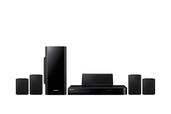 HOME THEATRE SAMSUNG HT H5500 5.1 CANALI 1000 W BLU RAY 3D 8 MODALITÀ DI SUONO WIFI HDMI USB NFC BLUETOOTH NERO