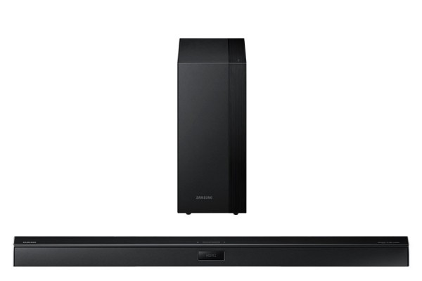 SOUNDBAR SAMSUNG HW H450 2.1 CANALI 291W WIRELESS 4 MODALITA' DI SUONO BLUETOOTH 3D VIDEO PASS USB HDMI NERO 