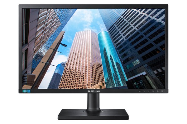 MONITOR 24" SAMSUNG LS24E65UDW / S24E650DW LED FULL HD ERGONOMICO PROFESSIONALE VARIE REGOLAZIONI USB HUB NERO