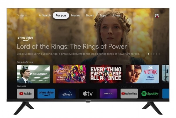 TV 50" TESLA 50S635BUS SERIE 6 4K ULTRA HD GOOGLE TV SMART WIFI HDMI USB HDR10 NERO