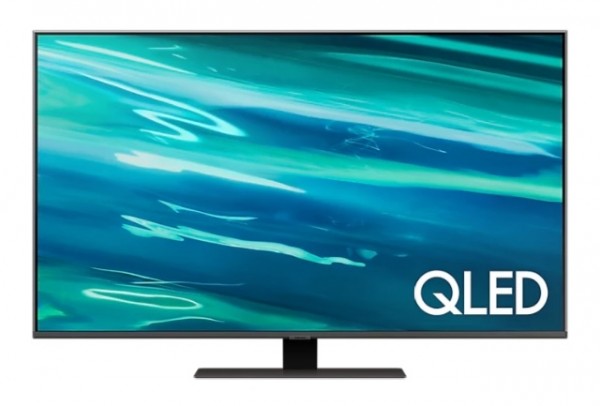 TV 50" SAMSUNG QE50Q80AAT QLED Q80A SERIE 8 4K UHD SMART WIFI 3200 PQI HDMI USB CARBON SILVER