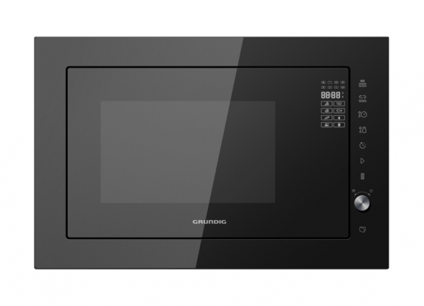 FORNO MICROONDE GRUNDIG AD INCASSO GMI 3140 B 25 L 900 W GRILL 5 LIVELLI DI POTENZA 8 PROGRAMMI AUTOMATICI NERO