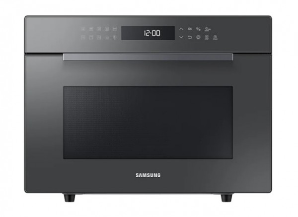 FORNO MICROONDE COMBINATO BESPOKE SAMSUNG MC35R8088LC COTTURA VENTILATA VAPORIERA 35 L GRILL DISPLAY LED NERO