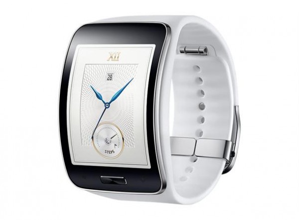 SMARTWATCH SAMSUNG GALAXY GEAR S SM R750 BIANCO 2" SUPER AMOLED CURVO 4 GB 1 GHz DUAL CORE WIFI BLUETOOTH TIZEN