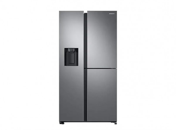 FRIGORIFERO SAMSUNG SIDE BY SIDE RS68N8661S9 / RS68N8671SL 3 PORTE SERIE 8000 INOX 608 L NO FROST DISPENSER ACQUA E GHIACCIO CLASSE A+