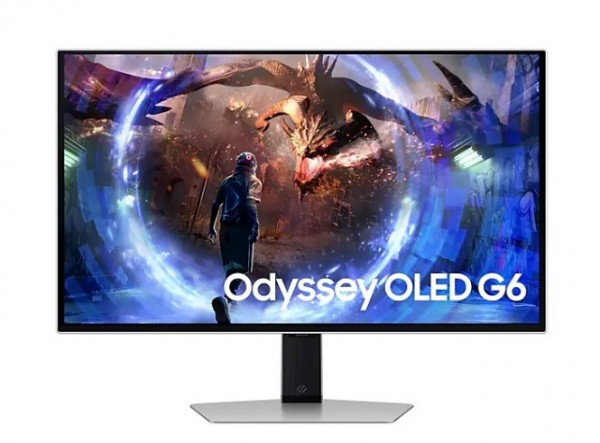 MONITOR GAMING ODYSSEY OLED G6 SAMSUNG 27" LS27DG600SUXEN QHD 0.03 MS 360 HZ HDR HDMI HUB USB SILVER