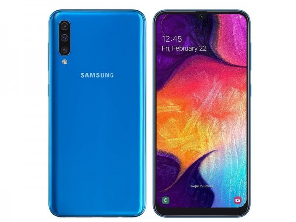 SMARTPHONE SAMSUNG GALAXY A50 SM A505F DUAL SIM 128 GB OCTA CORE 6.4" SUPER AMOLED 25 + 5 + 8 MP 4G LTE WIFI BLUETOOTH BLUE