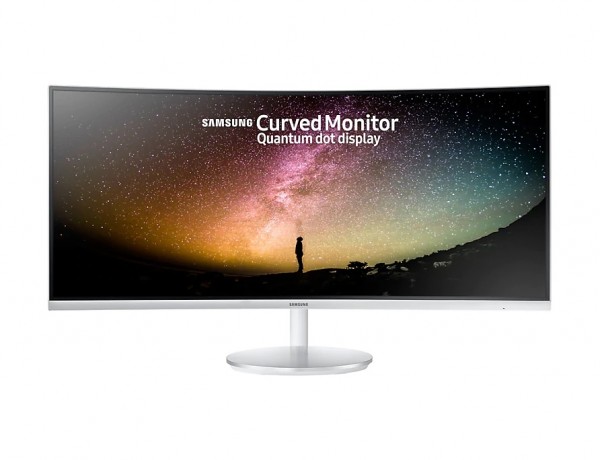 MONITOR 34" SAMSUNG LC34F791WQU LED CURVO 21:9 UWQHD HDMI HUB USB BIANCO