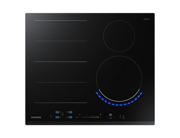 PIANO COTTURA SAMSUNG NZ64N9777BK A INDUZIONE 60 CM VETROCERAMICA 4 AREE DI COTTURA CONTROLLO TOUCH DISPLAY LED NERO