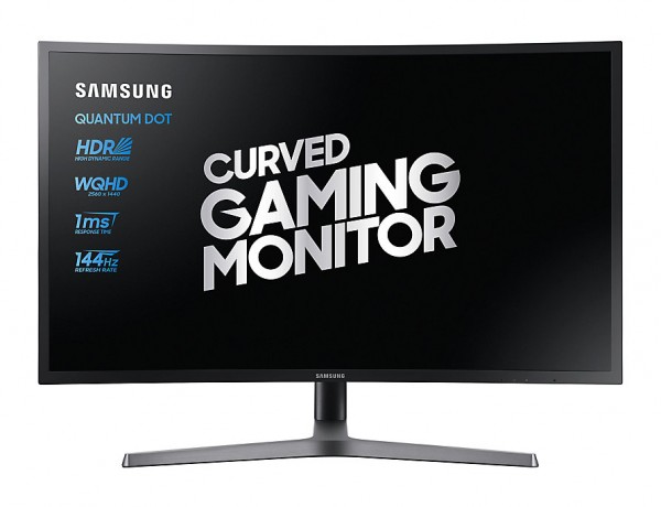 PRO GAMING MONITOR 27" SAMSUNG LC27HG70QQUXEN LED CURVO 2K HDR 144 HZ 1MS HUB USB HDMI BASE A DOPPIA CERNIERA