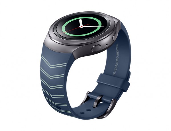 SMARTWATCH SAMSUNG GALAXY GEAR S2 SM R720 (TAGLIA M) MENDINI DESIGN EDITION 1.2" FULL CIRCULAR SUPER AMOLED 4 GB WIFI NFC BLUETOOTH BLU