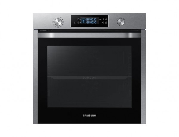 FORNO SAMSUNG NV75K5571RS INCASSO SERIE AVANT 60 CM 75 L DUAL COOK 1600 W GRILL 50 FUNZIONI DI COTTURA NERO INOX CLASSE A