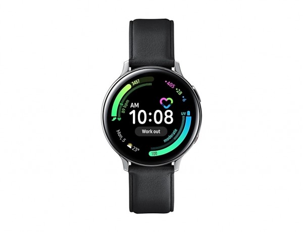 SMARTWATCH SAMSUNG GALAXY WATCH ACTIVE2 44 MM STAINLESS STEEL SM R825 1.4" SUPER AMOLED 4 GB DUAL CORE 4G LTE WIFI BLUETOOTH SILVER