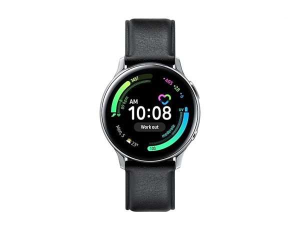 SMARTWATCH SAMSUNG GALAXY WATCH ACTIVE2 40 MM STAINLESS STEEL SM R835 1.2" SUPER AMOLED 4 GB DUAL CORE LTE WIFI BLUETOOTH SILVER