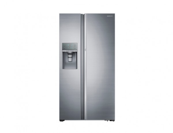 FRIGORIFERO SAMSUNG SIDE BY SIDE RH57H90M07F SERIE 9000 INOX 570 L DISPENSER ACQUA E GHIACCIO NO FROST PREMIUM DIGITAL INVERTER CLASSE A++ 24 MESI SAMSUNG ITALIA