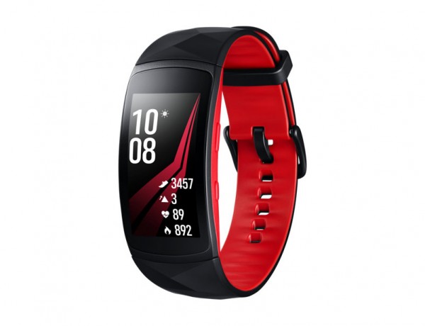 SAMSUNG GEAR FIT2 PRO SM R365 (TAGLIA L) 1.5" SUPER AMOLED CURVO 4 GB WIFI BLUETOOTH ROSSO