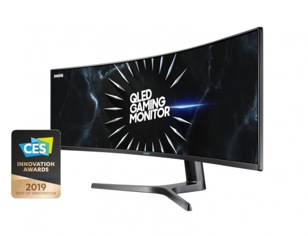 GAMING MONITOR 49" SAMSUNG LC49RG90SSUXEN DUAL QHD QLED CURVO 32:9 120 HZ HDMI USB DARK BLUE GRAY