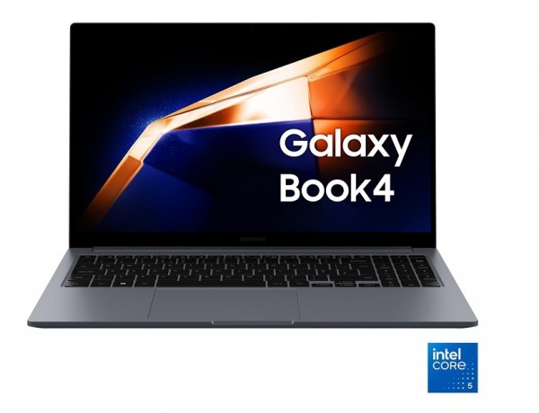 NOTEBOOK SAMSUNG GALAXY BOOK4 NP750XGJ KG2IT 15.6" INTEL CORE 5 120U 16 GB LPDDR4x 512 GB SSD INTEL GRAPHICS WEBCAM WINDOWS 11 HOME MOONSTONE GRAY