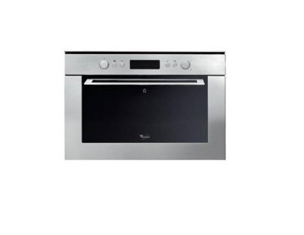 FORNO WHIRLPOOL AMW 832 IX MICROONDE DA INCASSO 60 CM 40 L INOX GRILL 6° SENSO CONTROLLO ELETTRONICO