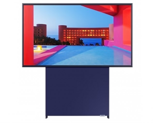 TV THE SERO 43" SAMSUNG QE43LS05TCU CON SCHERMO CHE RUOTA QLED 4K ULTRA HD SMART WIFI 2800 PQI USB HDMI NAVY BLUE