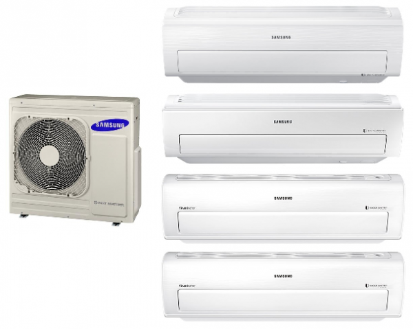 CLIMATIZZATORE / CONDIZIONATORE BAR - HOTEL SAMSUNG QUADRI SPLIT A PARETE N.1 AJ070FCJ4EH/EU + N. 2 AR07HSSDBWKNEU (7000 BTU) + N.1 AR07KSWNAWKNEU (7000 BTU) + N.1 AR12KSWSBWKNZE (12000 BTU) SMART WIFI DIGITAL INVERTER GAS R410A CLASSE A+/A++