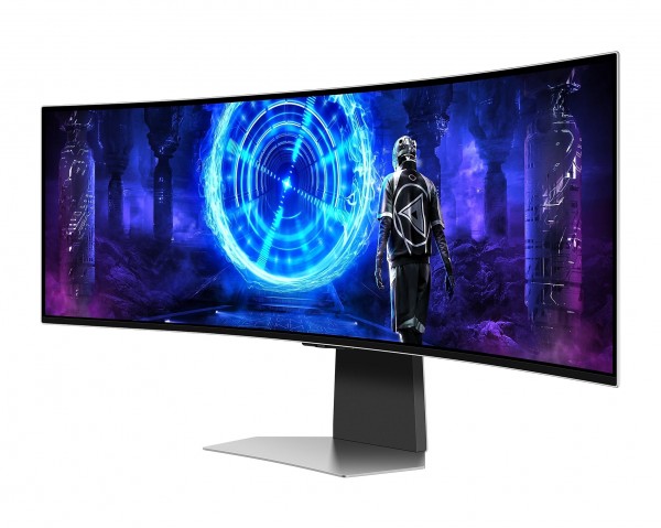 MONITOR GAMING ODYSSEY OLED G9 G95SD 49" SAMSUNG LS49DG950SUXEN DQHD CURVO SMART 240 HZ 0.03 MS HDR10 HDMI BLUETOOTH ALTOPARLANTE SILVER