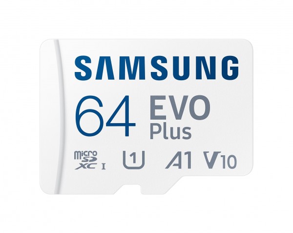 SCHEDA DI MEMORIA / MEMORY CARD EVO PLUS MICRO SD SAMSUNG MB-MC64KA 64 GB PER CELLULARI, SMARTPHONE, TABLET, FOTOCAMERE