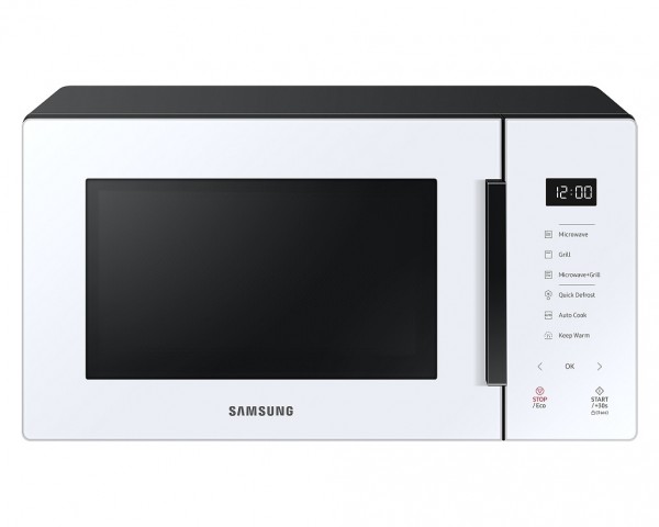 FORNO MICROONDE GRILL BESPOKE SAMSUNG MG23T5018AW COTTURA CROCCANTE 23 L 1250 W LIBERA INSTALLAZIONE BIANCO