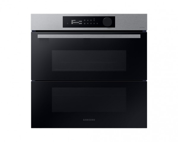 FORNO SAMSUNG DUAL COOK FLEX SERIE 5 NV7B5740TBS INCASSO DOPPIA PORTA 60 CM 76 L GRILL VAPORE WIFI INOX / NERO CLASSE A+