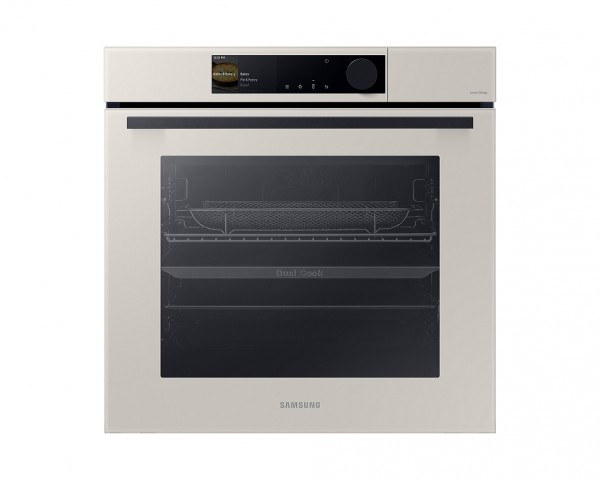 FORNO A VAPORE SAMSUNG INCASSO NV7B6699ABE BESPOKE DUAL COOK STEAM SERIE 6 60 CM 76 L GRILL PIROLITICO WIFI BEIGE CLASSE A+