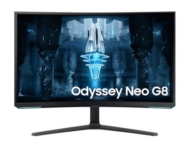 MONITOR GAMING ODYSSEY NEO G8 - G85NB 32" SAMSUNG LS32BG850NPXEN CURVO UHD 240 HZ 1 MS HDR HDMI HUB USB BLUETOOTH NERO / BIANCO