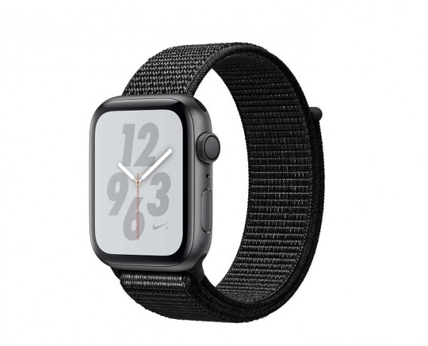SMARTWATCH APPLE WATCH 4 NIKE+ 44 MM GPS 16 GB CASSA IN ALLUMINIO GRIGIO CINTURINO NERO NYLON