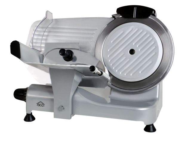 AFFETTATRICE PROFESSIONALE DCG AS2495 LAMA IN ACCIAIO INOX 25 CM 400W MOTORE AD INDUZIONE