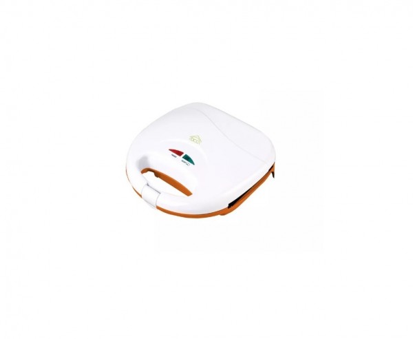 MINI BISTECCHIERA DCG ST2550 PIASTRE ANTIADERENTI SPIA DI CONTROLLO 750 W ARANCIONE
