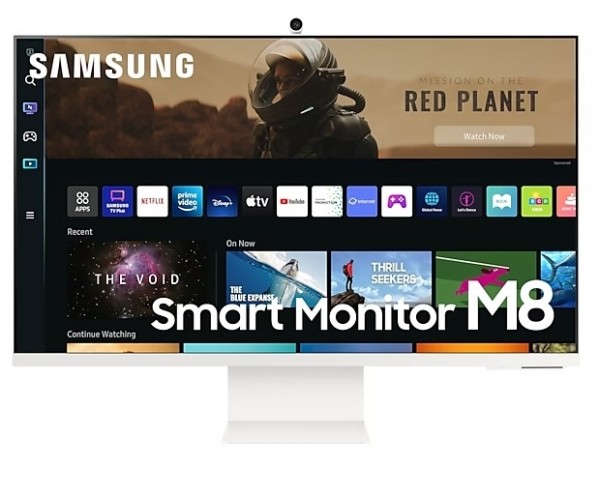 SMART MONITOR 32" SAMSUNG LS32BM801UUXEN LED SERIE M8 - M80B UHD 4 MS WEBCAM WARM WHITE / BIANCO