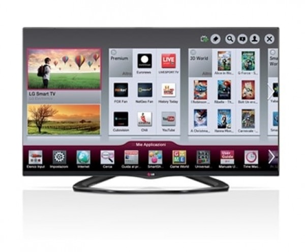 TV LG 47" 47LA660S LED FULL HD SMART WIFI 3D 400 MCI USB SCART