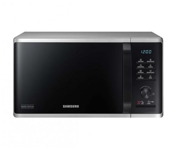 FORNO MICROONDE SAMSUNG MS23B3515AS / MG23K3515AS 23 L 800 W 6 LIVELLI DI POTENZA 29 PROGRAMMI ECO MODE DISPLAY LED LIBERA INSTALLAZIONE SILVER
