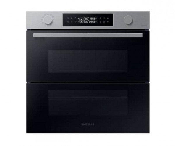 FORNO SAMSUNG AD INCASSO NV7B4550VAS / NV7B4540VBS 60 CM 76 L DUAL COOK FLEX SERIE 4 DOPPIA PORTA VAPORE GRILL WIFI DISPLAY LED INOX CLASSE A+