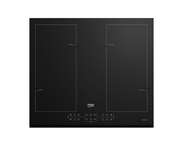 PIANO COTTURA BEKO HII64206F2MT 60 CM A INDUZIONE 4 FUOCHI 1 SEZIONE INDYFLEX 9 LIVELLI DI COTTURA RICONDIZIONATO VETRO NERO