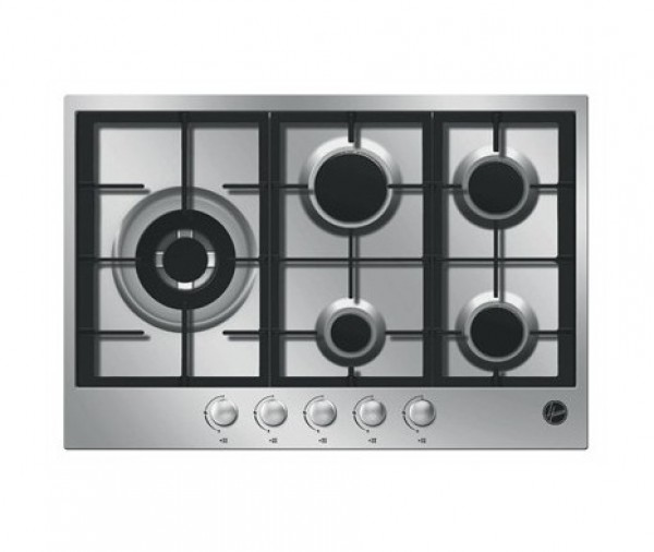 PIANO COTTURA HOOVER HGT765XGH GAS 5 FUOCHI 75 CM GRIGLIE IN GHISA INOX