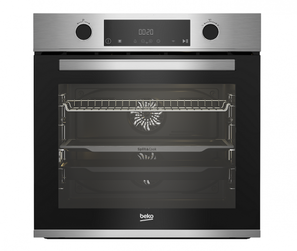 FORNO BEKO BBVM12400XPS BEYOND MULTIFUNZIONE PIROLITICO SPLIT&COOK 60 CM 72 L GRILL ELETTRICO VAPORE 15 FUNZIONI INOX CLASSE A+