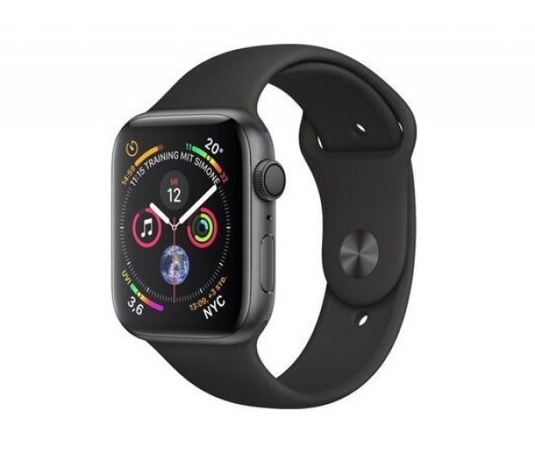 SMARTWATCH APPLE WATCH 4 44 MM GPS 16 GB CASSA IN ALLUMINIO GRIGIO SIDERALE CINTURINO SPORT NERO