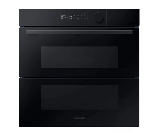 FORNO A VAPORE SAMSUNG DUAL COOK FLEX STEAM SERIE 5 NV7B5770WBK INCASSO DOPPIA PORTA 60 CM 76 L GRILL PIROLITICO WIFI NERO CLASSE A+