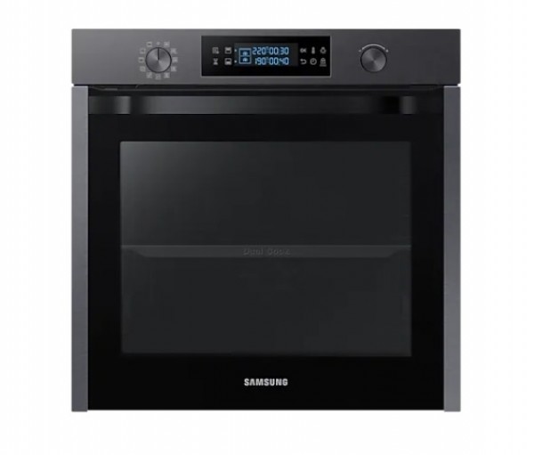 FORNO SAMSUNG AD INCASSO NV75K5541RM SERIE AVANT 60 CM 75 L DUAL COOK GRILL DISPLAY LED INOX / NERO CLASSE A