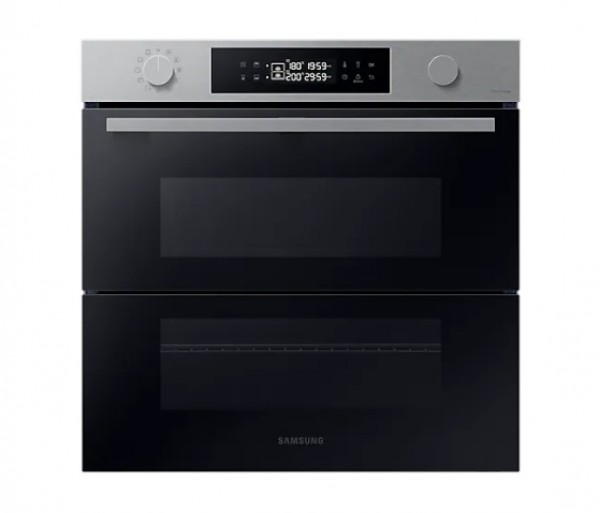 FORNO SAMSUNG AD INCASSO NV7B4540VBS 60 CM 76 L DUAL COOK FLEX SERIE 4 DOPPIA PORTA VAPORE GRILL WIFI DISPLAY LED INOX CLASSE A+
