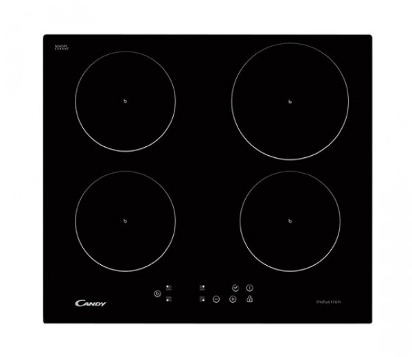 PIANO COTTURA INDUZIONE CANDY CI640CB 60 CM 4 FUOCHI 9 LIVELLI DI ENERGIA WIFI VETROCERAMICA NERO